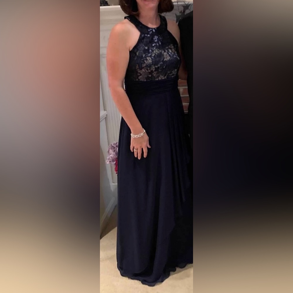 Calvin Klein formal blue dress